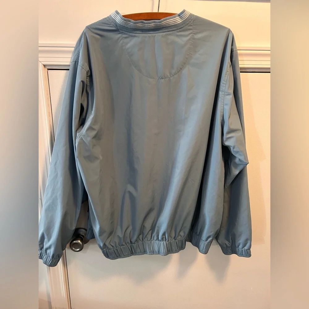 Vintage Lands End Golf Windbreaker‎ Jacket Mens L Blue Pullover